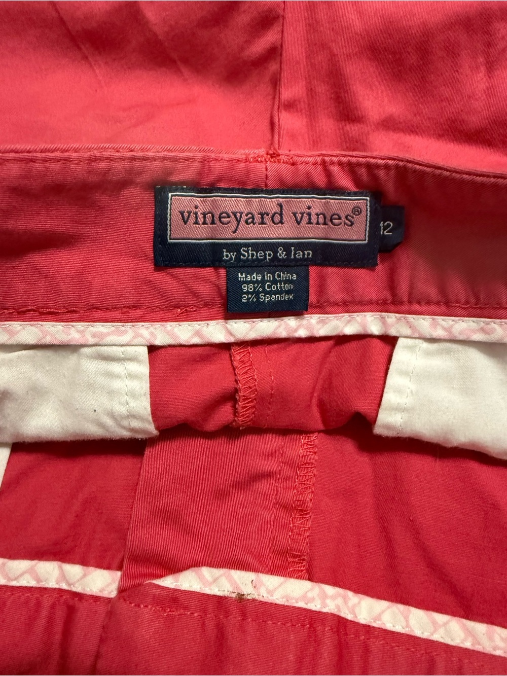 Vineyard Vines Women's Pink Shorts Size 12 - Picture 4 of 7